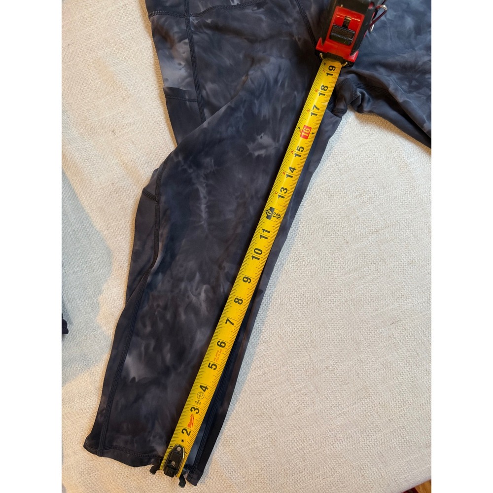 Womens‎ Tie Dye Capris Leggings High Waisted Pockets Athletic - Picture 3 of 5
